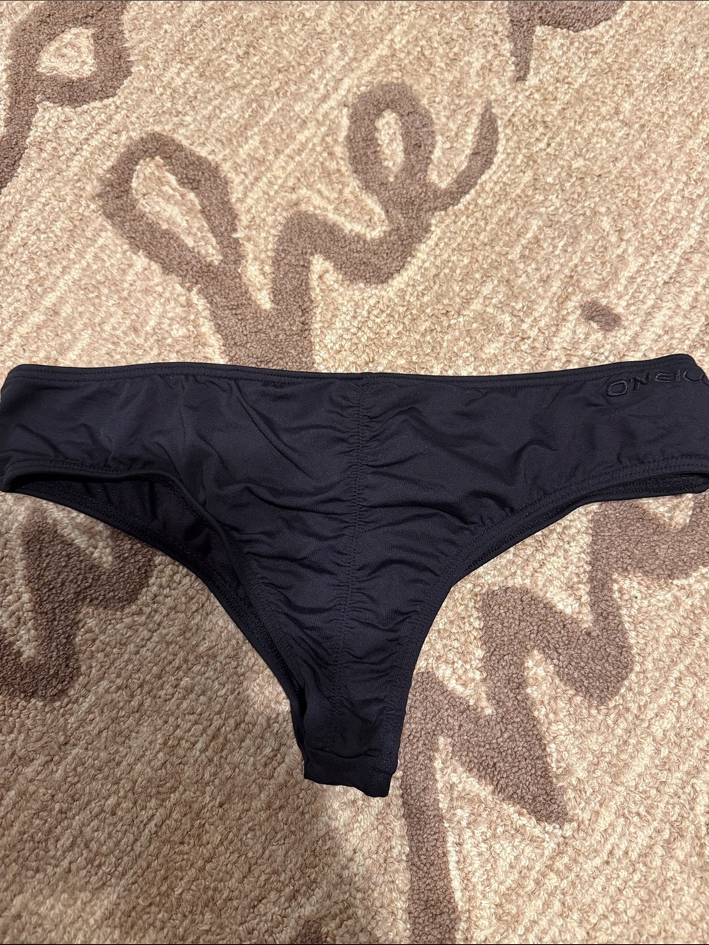 O'Neill Black Women's Bikini Bottom with Subtle Ruching